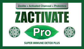 Zactivate Pro - Zeolite + Activated Charcoal + Probiotics